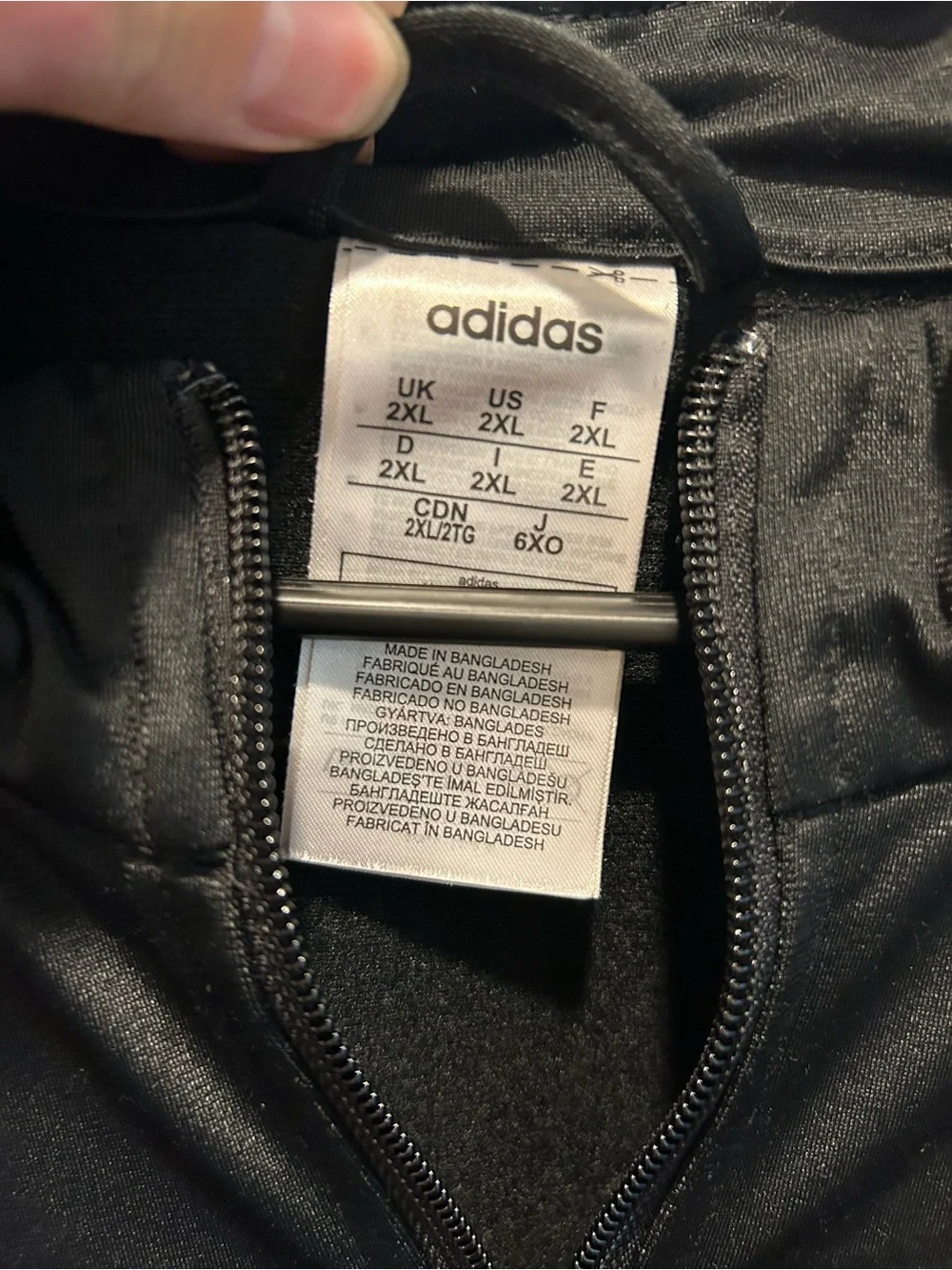 adidas Black Full-Zip Performance Jacket
